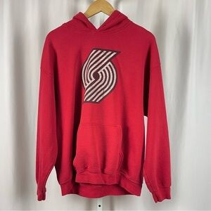 New Era Blazers Graphic Large Hoodie NBA Hooded Sweatshirt Baggy Loose Casual